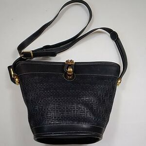 VTG, Rare I Santy Made In Italy 002 F3436 Leather 💯 Original Women Crossbody Bag